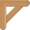 Ekena Millwork Traditional Craftsman Rough Sawn Bracket w/ Offset Brace, Western Red Cedar, 6"W x 20"D x 20"H BKT0604X20X20TRA04RWR - alternate 2